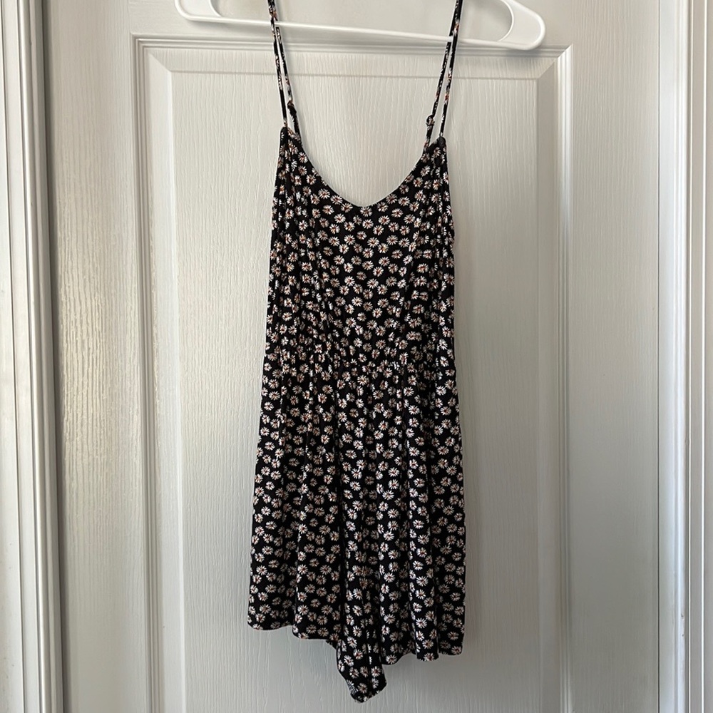 NWT-Black Daisy Romper from Tilly’s, XS